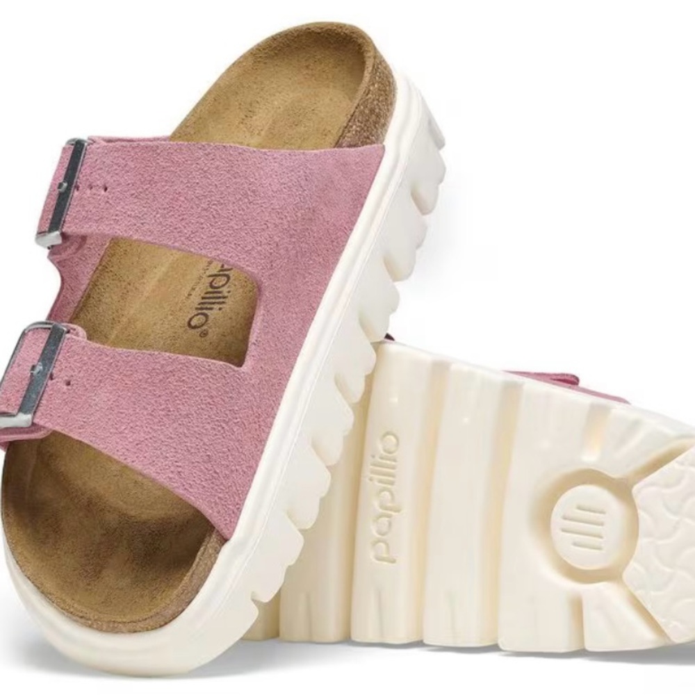 Birkenstock Papillio Suede Pink Sandals